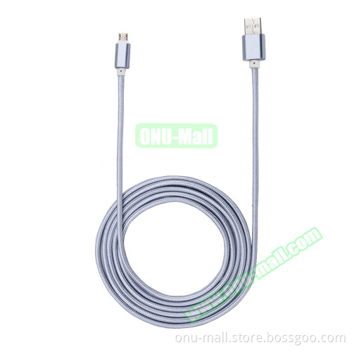 New 1m Metal Head 84 Cores Data Sync Charging Cable Micro USB for Samsung